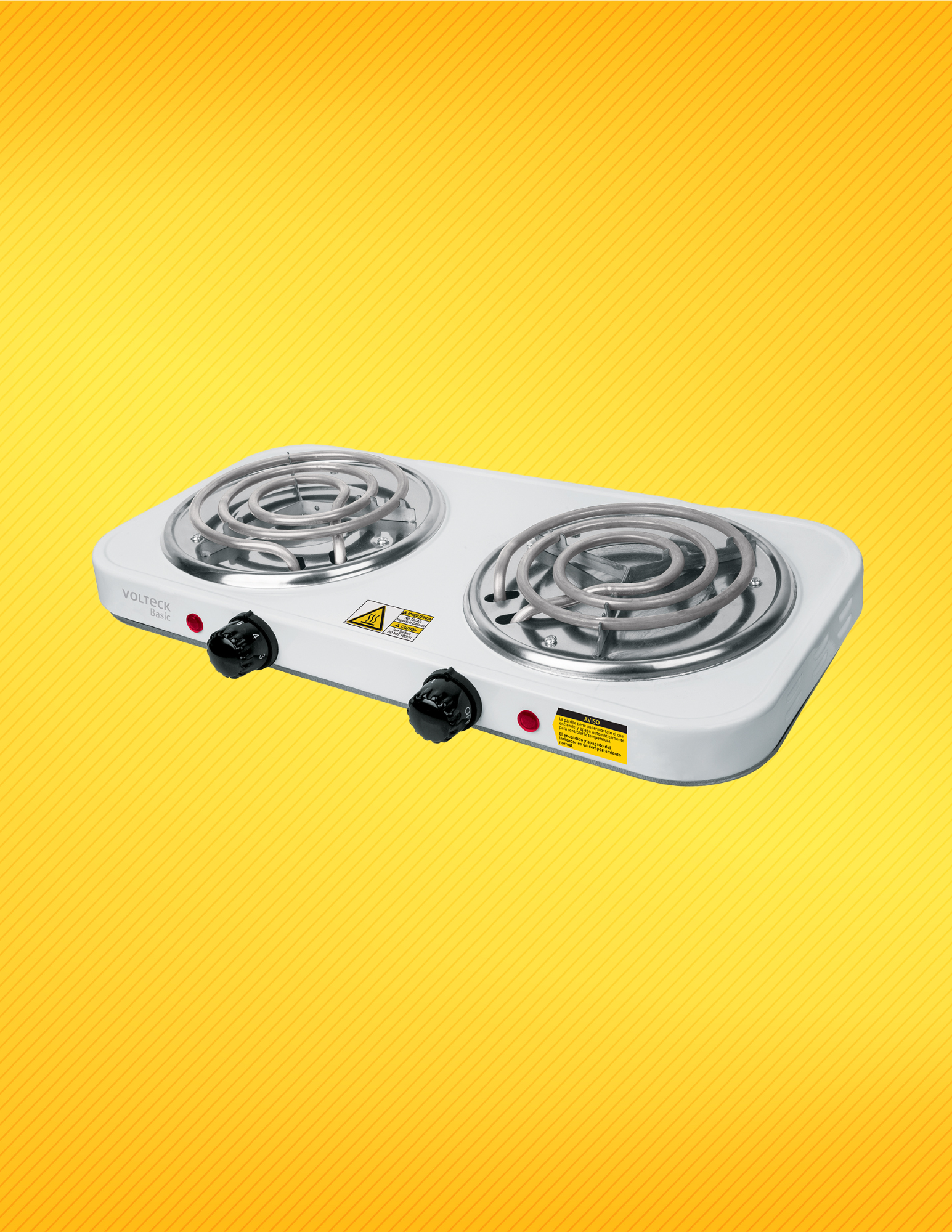 Parrilla eléctrica compacta, ideal para interiores, con control de temperatura ajustable.