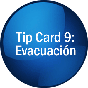 Tip Card 9: Evacuación