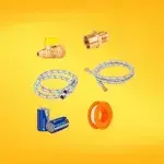  Set de instalación con todos los accesorios necesarios para conexiones eficientes y seguras.