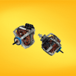 Motor eléctrico de alta eficiencia, ideal para electrodomésticos, sistemas de ventilación y aplicaciones industriales.