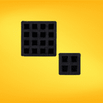 Tacones de neopreno para protección y estabilidad en instalaciones.