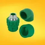 Conector especializado para tuberías PPR en redes hidráulicas y sanitarias.