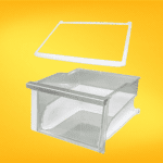 Gavetas de almacenamiento resistentes, ideales para organizar productos en congeladores, refrigeradores y sistemas de almacenamiento