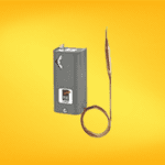 Termostato de control preciso de temperatura, ideal para regular la temperatura en sistemas de calefacción, ventilación y aire acondicionado.
