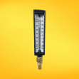 Termómetro de carátula regular para medir la temperatura en sistemas de refrigeración chiller.