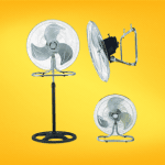 Ventiladores de alto rendimiento, perfectos para mantener el aire fresco y circulante en espacios grandes o pequeños, con opciones de velocidad ajustable y bajo consumo energético.