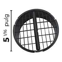 Rejilla para Turbina de Campana Mirage, Modelo MCV60US/MCV90US Largo 5 1/16 Ancho 2 1/16 Rejilla para Turbina de Campana Mirage, Modelo MCV60US/MCV90US Largo 5 1/16 Ancho 2 1/16