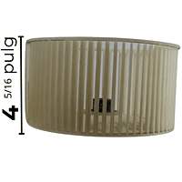 Turbina Para Unidad Ventana Mirage Largo 4 5/16 Ancho 8 1/16 Flecha 5/8 - 10311501 Turbina Para Unidad Ventana Mirage Largo 4 5/16 Ancho 8 1/16 Flecha 5/8 - 10311501