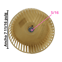 Turbina Para Unidad Ventana Mirage 18.8X8.3Cm - 10311503 Turbina Para Unidad Ventana Mirage 18.8X8.3Cm - 10311503