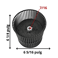 Turbina Para Minisplit Mirage Piso Techo 5Ton, Largo 16.1Cm Ancho 16Cm (Int) - 201144690011 Turbina Para Minisplit Mirage Piso Techo 5Ton, Largo 16.1Cm Ancho 16Cm (Int) - 201144690011