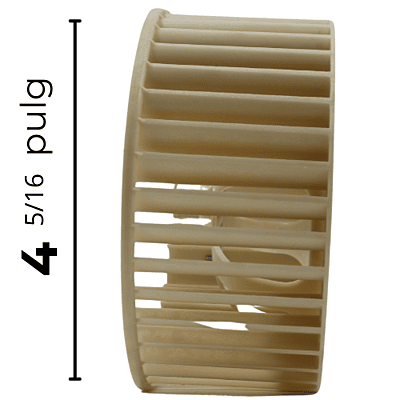 Turbina Condensador Largo 4 5/16 Ancho 9 3/8 Flecha 1/4 - 12100103000027
