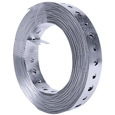 Cintilla Perforada P/Ducto de Lamina Galvanizada, Calibre 24, de 3/4" X 50 metros - SOPORTE34