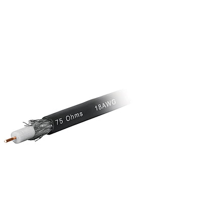 Metro de cable coaxial RG6 en rollo de 100 m - CABCO-6 / 48474