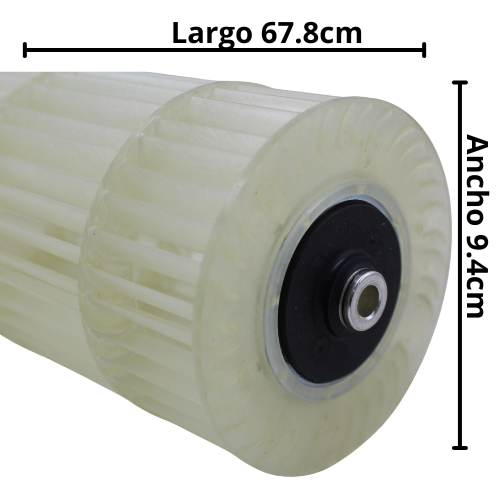 Turbina Evaporador Para Minisplit Lg De 1Ton, Largo 67.8Cm, Ancho 9.4Cm, Opresor Interno - 5901A20017H