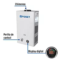 Calentador de Paso Instantáneo, 6L, gas natural, 1 servicio, 47352 - CALE-6I-N Calentador de Paso Instantáneo, 6L, gas natural, 1 servicio, 47352 - CALE-6I-N