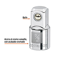 Adaptador para matraca de cuadro 3/8' a cuadro 1/2' - A-5253 / 13420 Adaptador para matraca de cuadro 3/8' a cuadro 1/2' - A-5253 / 13420
