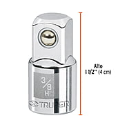 Adaptador para matraca de cuadro 3/8' a cuadro 1/2' - A-5253 / 13420 Adaptador para matraca de cuadro 3/8' a cuadro 1/2' - A-5253 / 13420