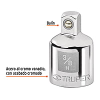 Adaptador para matraca de cuadro 3/8' a cuadro 1/4' - A-5255 / 13423 Adaptador para matraca de cuadro 3/8' a cuadro 1/4' - A-5255 / 13423