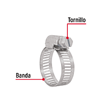 Bolsa con 10 abrazaderas reforzadas # 12, 5/8 - 1-1/4' - AB-12 / 44236 Bolsa con 10 abrazaderas reforzadas # 12, 5/8 - 1-1/4' - AB-12 / 44236