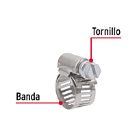 Bolsa con 10 abrazaderas reforzadas # 4, 3/8 - 5/8' - AB-4 / 44232 Bolsa con 10 abrazaderas reforzadas # 4, 3/8 - 5/8' - AB-4 / 44232