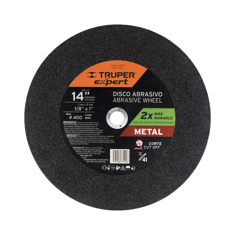 disco-para-corte-de-metal-tipo-41-diámetro-14-abt-742-11567 disco-para-corte-de-metal-tipo-41-diámetro-14-abt-742-11567