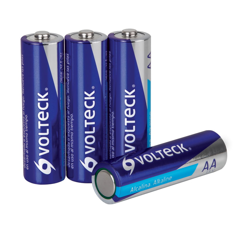 Blíster con 4 pilas alcalinas tamaño AA, Volteck - AL-AA / 46315 Blíster con 4 pilas alcalinas tamaño AA, Volteck - AL-AA / 46315
