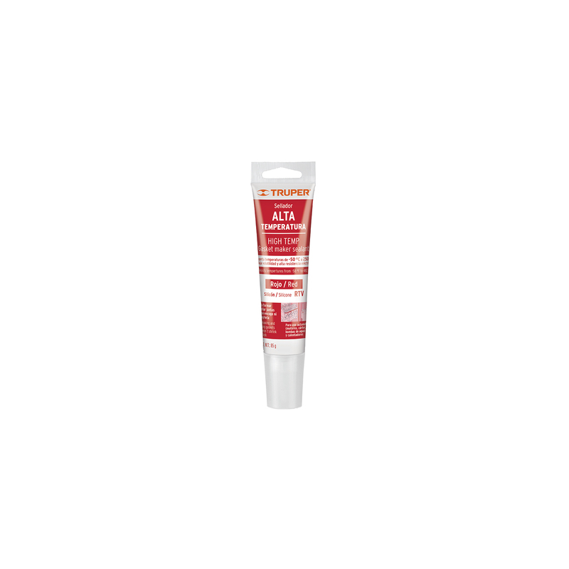Sellador para altas temperaturas, silicón rojo, 85 gr - ALTE-R / 17566 Sellador para altas temperaturas, silicón rojo, 85 gr - ALTE-R / 17566