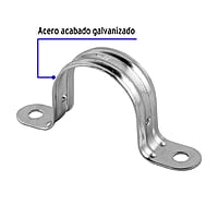 Bolsa con 5 abrazaderas 1-1/2' tipo omega para tubo, Volteck - AO-112 / 46031 Bolsa con 5 abrazaderas 1-1/2' tipo omega para tubo, Volteck - AO-112 / 46031