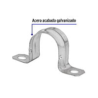 Bolsa con 5 abrazaderas 2' tipo omega para tubo, Volteck - AO-2 / 46032 Bolsa con 5 abrazaderas 2' tipo omega para tubo, Volteck - AO-2 / 46032