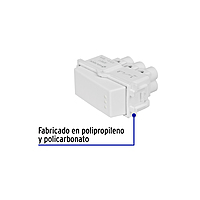 Interruptor sencillo, línea Italiana, color blanco - APSE-IB / 48132 Interruptor sencillo, línea Italiana, color blanco - APSE-IB / 48132