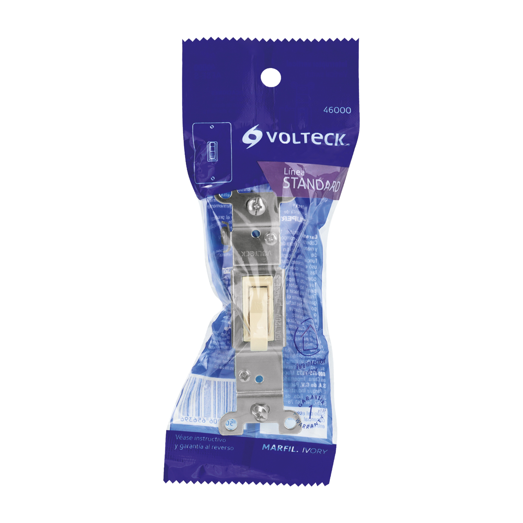 Interruptor vertical de palanca, Standard, marfil - APSE-S / 46000 Interruptor vertical de palanca, Standard, marfil - APSE-S / 46000