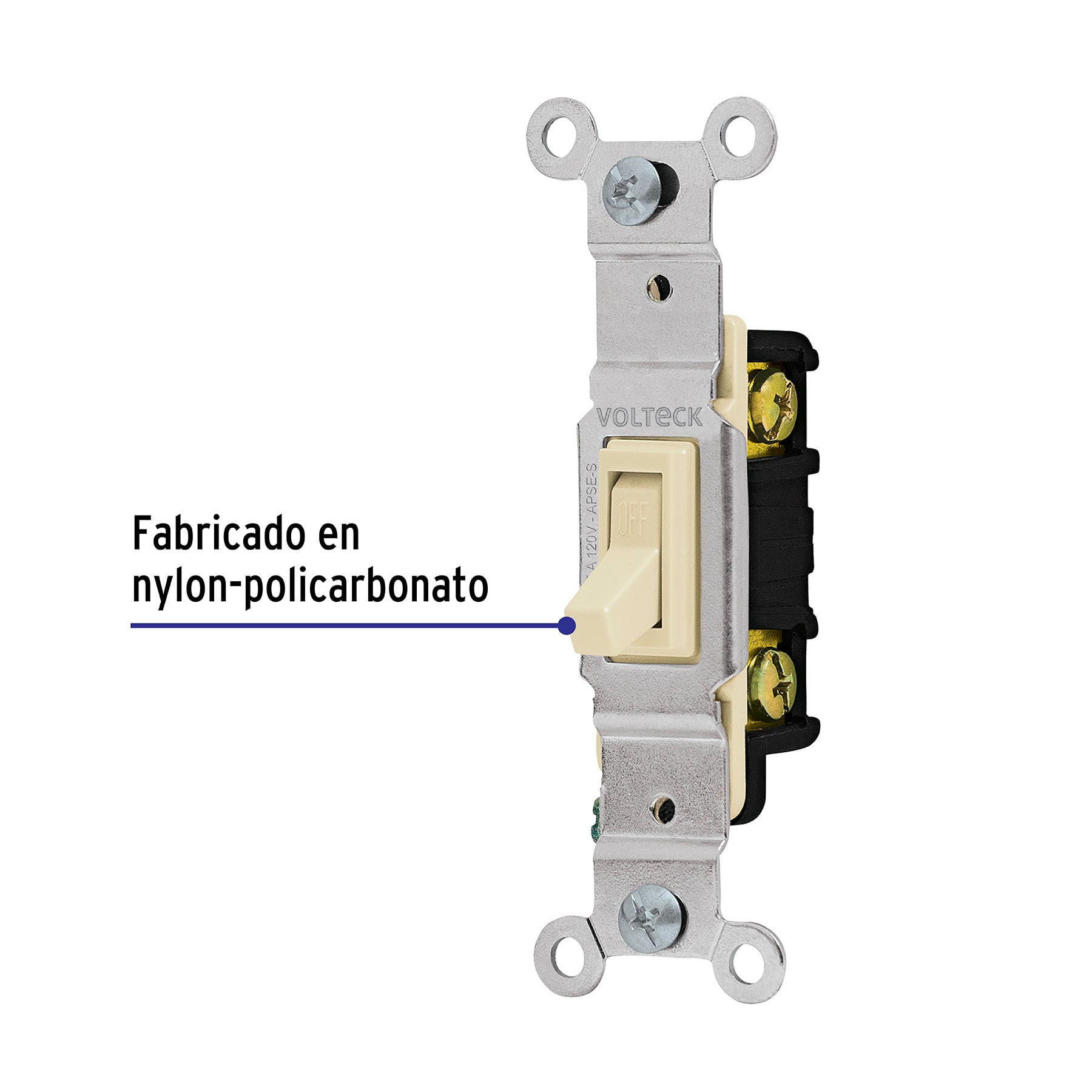 Interruptor vertical de palanca, Standard, marfil - APSE-S / 46000 Interruptor vertical de palanca, Standard, marfil - APSE-S / 46000