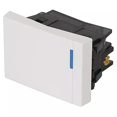 Interruptor de 3 vías, 1.5 módulos, línea Española, blanco - APSE15-EEB / 47049