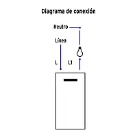 Interruptor sencillo 3 módulos, línea Española, color blanco - APSE3-EB / 47047 Interruptor sencillo 3 módulos, línea Española, color blanco - APSE3-EB / 47047