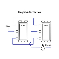 Interruptor de 3 vías con luz piloto, línea Italiana, blanco 48054 - APSEP-EIB Interruptor de 3 vías con luz piloto, línea Italiana, blanco 48054 - APSEP-EIB