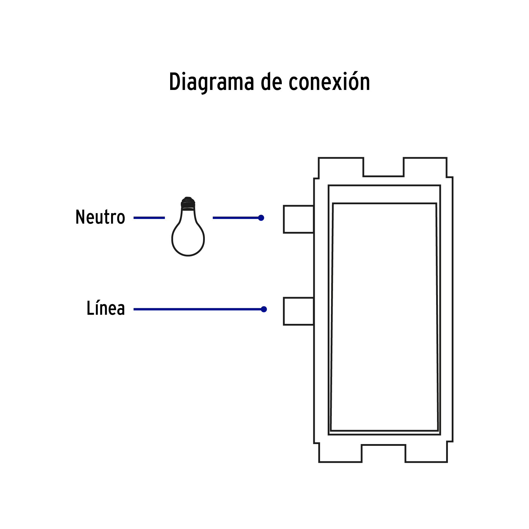Interruptor sencillo con luz piloto, línea Italiana, blanco 48053 - APSEP-IB Interruptor sencillo con luz piloto, línea Italiana, blanco 48053 - APSEP-IB