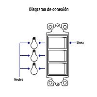 Interruptor triple, línea Classic - APTR-CL / 46007 Interruptor triple, línea Classic - APTR-CL / 46007
