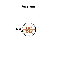 Aspersor mini de plástico, irrigación 360° - ASMI-360 / 12297 Aspersor mini de plástico, irrigación 360° - ASMI-360 / 12297