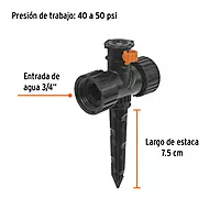 Aspersor mini de plástico, irrigación 360° - ASMI-360 / 12297 Aspersor mini de plástico, irrigación 360° - ASMI-360 / 12297