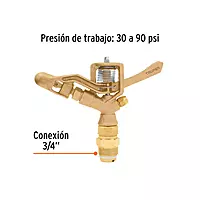 Aspersor agrícola 3/4', fundido en latón - ASP-3/4BR / 10316