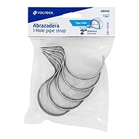 Bolsa con 5 abrazaderas 2' tipo uña para tubo, Volteck - AU-2 / 46042 Bolsa con 5 abrazaderas 2' tipo uña para tubo, Volteck - AU-2 / 46042