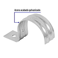 Bolsa con 5 abrazaderas 2' tipo uña para tubo, Volteck - AU-2 / 46042 Bolsa con 5 abrazaderas 2' tipo uña para tubo, Volteck - AU-2 / 46042