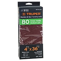 Caja con 3 bandas de lija 4' x 36' grano 80 para PUL 4x6 - B80-PUL-4X6 / 16171 Caja con 3 bandas de lija 4' x 36' grano 80 para PUL 4x6 - B80-PUL-4X6 / 16171