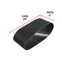 Banda de lija para vidrio 4 X 24' grano 100 - BALI-4100V / 17907 Banda de lija para vidrio 4 X 24' grano 100 - BALI-4100V / 17907