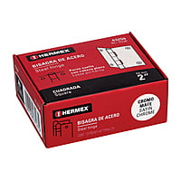 Bisagra cuadrada 2', acero cromo mate, plana - BC-203P / 43259 Bisagra cuadrada 2', acero cromo mate, plana - BC-203P / 43259