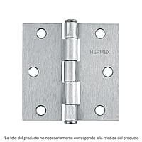 Bisagra cuadrada 2', acero cromo mate, plana - BC-203P / 43259 Bisagra cuadrada 2', acero cromo mate, plana - BC-203P / 43259