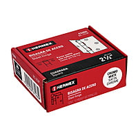 Bisagra cuadrada 2-1/2', acero cromo mate, plana - BC-253P / 43260 Bisagra cuadrada 2-1/2', acero cromo mate, plana - BC-253P / 43260
