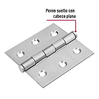Bisagra cuadrada 2-1/2', acero inoxidable, plana - BC-254P / 43226 Bisagra cuadrada 2-1/2', acero inoxidable, plana - BC-254P / 43226