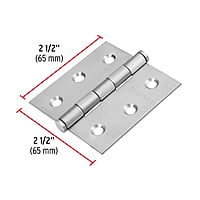 Bisagra cuadrada 2-1/2', acero inoxidable, plana - BC-254P / 43226 Bisagra cuadrada 2-1/2', acero inoxidable, plana - BC-254P / 43226