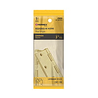 Bolsa con 2 bisagras cuadradas 3'acero latonado,Hermex Basic - BC-301PPB / 25050 Bolsa con 2 bisagras cuadradas 3'acero latonado,Hermex Basic - BC-301PPB / 25050